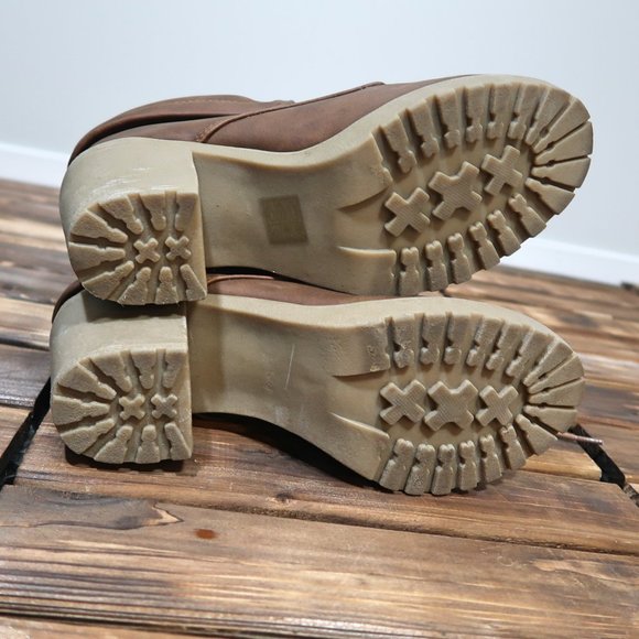 Call It Spring Brown Ankle Boots Size 8.5 - Picture 10 of 10